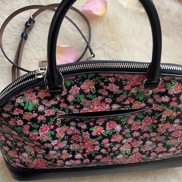 Flowery COACH Crossbody Satchel Bag - Picture 6 of 7